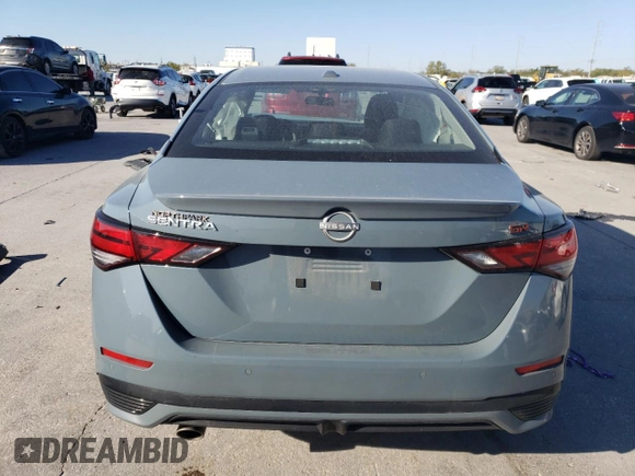 2024 Nissan Sentra SR with VIN 3N1AB8DV6RY371401, listed as a Copart auction lot 49747175 with 11,382 mi miles and Salvage Title. Bid and sale history available at carsss.com. Image 6.