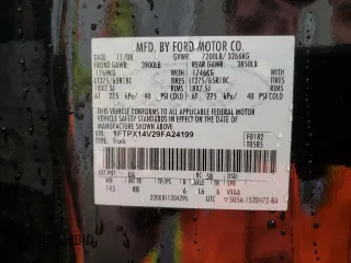 2009 Ford F-150 XL with VIN 1FTPX14V29FA24199, listed as a Copart auction lot 73240944 with 178,088 mi miles and Clean Title. Bid and sale history available at carsss.com. Image 12.
