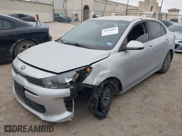 2020 Kia Rio LX with VIN 3KPA24AD4LE297180, listed as a IAAI auction lot 41498864 with 121,090 mi miles. Bid and sale history available at carsss.com. Image 17.