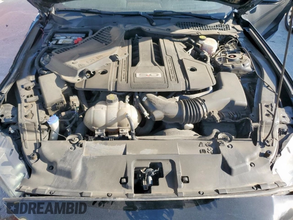 2021 Ford Mustang GT with VIN 1FA6P8CFXM5132329, listed as a Copart auction lot 52425335 with 49,262 mi miles and Salvage title. Bid and sale history available at DreamBid. Image 11.