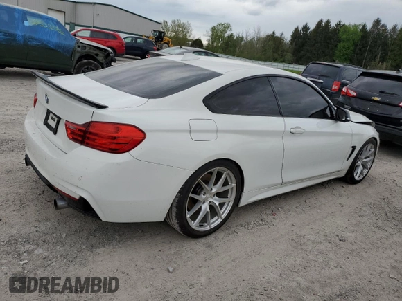 2014 BMW 4 Series 435i xDrive with VIN WBA3R5C53EK189033, listed as a Copart auction lot 56394675 with 101,183 mi miles and Salvage title. Bid and sale history available at DreamBid. Image 3.