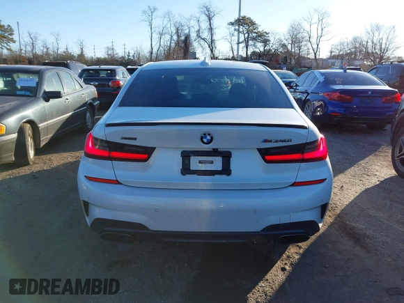 2020 BMW 3 Series M340i xDrive with VIN WBA5U9C00LFH73594, listed as a IAAI auction lot 41574837 with 46,702 mi miles and . Bid and sale history available at DreamBid. Image 16.
