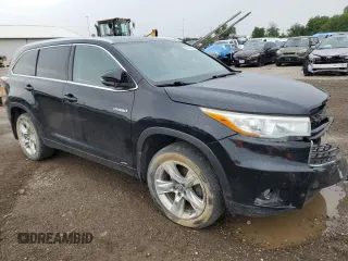 2016 Toyota Highlander Hybrid Limited with VIN 5TDDCRFH1GS013874, listed as a Copart auction lot 61328084 with 93,891 mi miles and Salvage Title. Bid and sale history available at carsss.com. Image 4.
