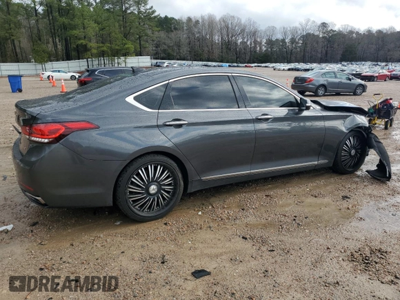 2018 Genesis G80 3.8L с VIN KMHGN4JE2JU239749, выставлен на аукционе Copart как лот 49259985 с пробегом 71 486 миль миль и Списание • Salvage title. История ставок и продаж доступна на DreamBid. Изображение 3.