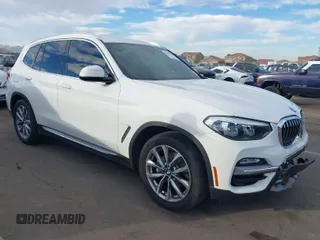 2019 BMW X3 xDrive30i with VIN 5UXTR9C58KLP92008, listed as a IAAI auction lot 41489334 with 45,125 mi miles. Bid and sale history available at carsss.com. Image 1.