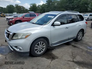 2014 Nissan Pathfinder Platinum with VIN 5N1AR2MN2EC714208, listed as a Copart auction lot 59758395 with 186,694 mi miles and Salvage title. Bid and sale history available at DreamBid. Image 1.