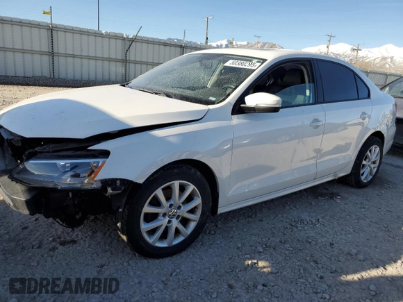 2012 Volkswagen Jetta Sedan SE w/Convenience & Sunroof with VIN 3VWDX7AJ8CM423579, listed as a Copart auction lot 50380295 with 0 mi miles and Salvage Title. Bid and sale history available at carsss.com. Image 1.