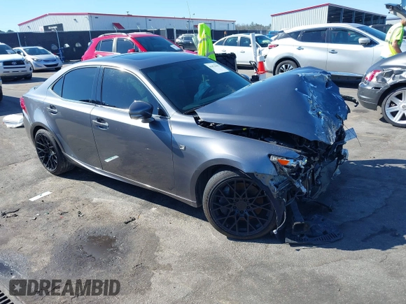 2014 Lexus IS 350 with VIN JTHBE1D21E5005034, listed as a IAAI auction lot 41674483 with 110,456 mi miles. Bid and sale history available at carsss.com. Image 1.