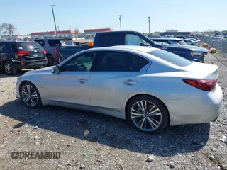 2018 Infiniti Q50 3.0t LUXE with VIN JN1EV7AP8JM355426, listed as a IAAI auction lot 41990581 with 73,042 mi miles. Bid and sale history available at carsss.com. Image 13.