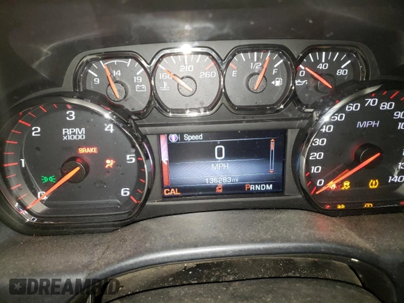 2015 GMC Sierra 1500 SLT with VIN 3GTU2VEC2FG151454, listed as a Copart auction lot 50685105 with 136,283 mi miles and Salvage Title. Bid and sale history available at DreamBid. Image 9.