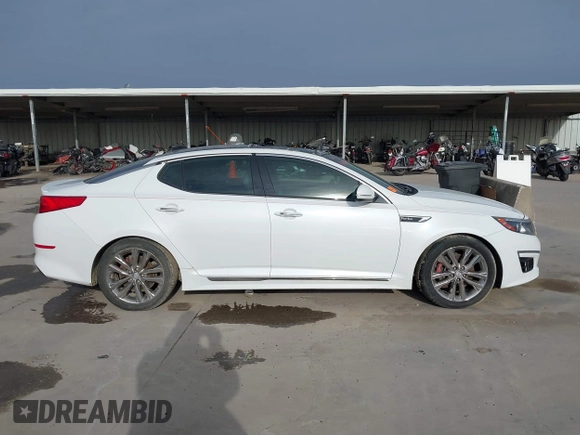2015 Kia Optima SX Turbo with VIN 5XXGR4A60FG455078, listed as a IAAI auction lot 41305459 with 145,852 mi miles. Bid and sale history available at carsss.com. Image 13.