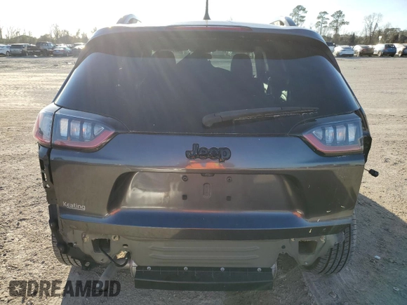 2020 Jeep Cherokee Latitude Plus with VIN 1C4PJLLBXLD573687, listed as a Copart auction lot 46912455 with 60,240 mi miles and Salvage Title. Bid and sale history available at carsss.com. Image 6.