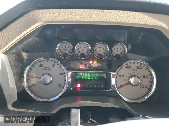 2008 Ford F-250 XL with VIN 1FTSW21R58ED14886, listed as a Copart auction lot 60866345 with 141,980 mi miles and Salvage title. Bid and sale history available at DreamBid. Image 9.