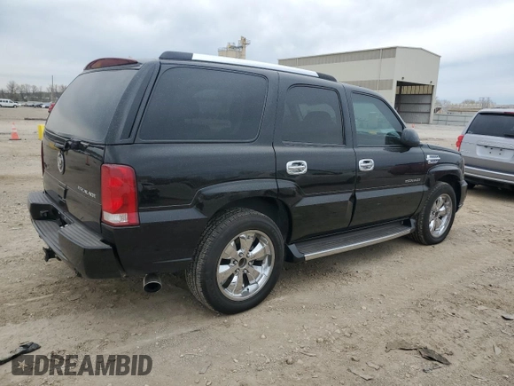 2003 Cadillac Escalade z VIN 1GYEK63N73R277166, wystawiony jako Copart lot #51797955 z przebiegiem 374 735 mil mil oraz Czysty tytuł • Clean title. Historia ofert i sprzedaży dostępna na DreamBid. Obrazek 3.