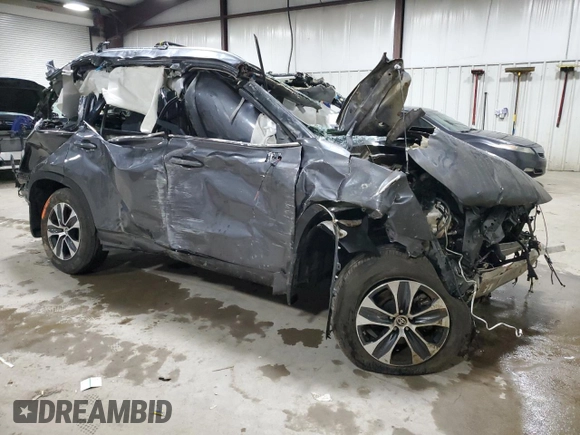 2021 Toyota Highlander XLE with VIN 5TDHZRBH4MS546755, listed as a Copart auction lot 49583525 with Not provided miles and Salvage title. Bid and sale history available at DreamBid. Image 4.