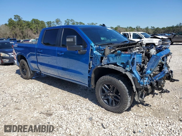 2024 Chevrolet Silverado 1500 LT with VIN 1GCUDDE80RZ156124, listed as a Copart auction lot 45757965 with 49,616 mi miles and Salvage Title. Bid and sale history available at carsss.com. Image 4.