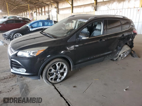 2015 Ford Escape Titanium with VIN 1FMCU0J91FUA17918, listed as a Copart auction lot 64525025 with 130,095 mi miles and Salvage title. Bid and sale history available at DreamBid. Image 1.