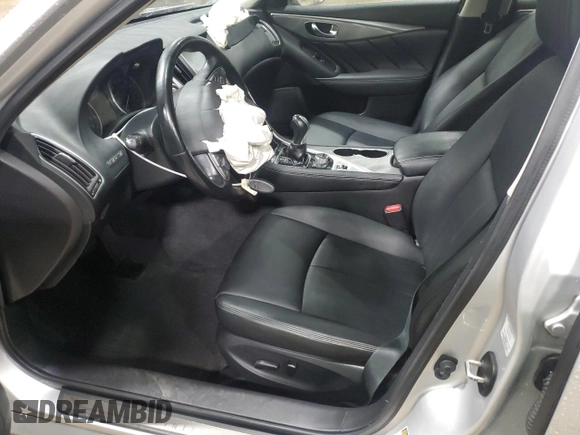 2015 Infiniti Q50 with VIN JN1BV7AR8FM400621, listed as a Copart auction lot 51675905 with 118,067 mi miles and Salvage title. Bid and sale history available at DreamBid. Image 7.