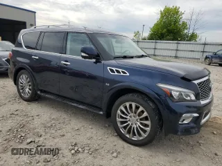 2015 Infiniti QX80 with VIN JN8AZ2NE7F9081484, listed as a Copart auction lot 57879025 with 198,737 mi miles and Non repairable. Bid and sale history available at DreamBid. Image 4.