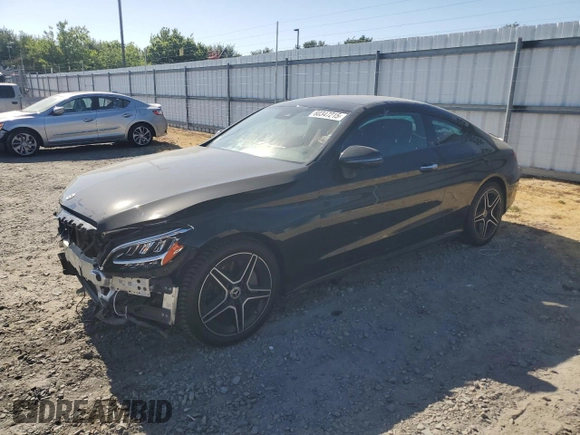 2023 Mercedes-Benz C 300 with VIN W1KWJ8DB8PG126048, listed as a Copart auction lot 60347215 with 46,304 mi miles and Salvage title. Bid and sale history available at DreamBid. Image 1.