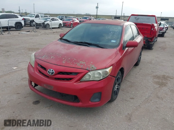 2011 Toyota Corolla L with VIN 2T1BU4EE2BC601203, listed as a IAAI auction lot 41913651 with 180,942 mi miles. Bid and sale history available at carsss.com. Image 2.