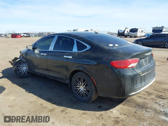 2015 Chrysler 200 C with VIN 1C3CCCCB3FN575678, listed as a IAAI auction lot 41765454 with 86,187 mi miles. Bid and sale history available at carsss.com. Image 3.