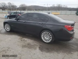 2009 BMW 7 Series 750i with VIN WBAKA83589CY33694, listed as a Copart auction lot 47671345 with 0 mi miles and Salvage Title. Bid and sale history available at carsss.com. Image 2.