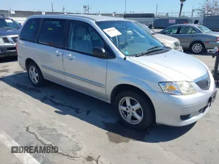 2003 Mazda MPV LX with VIN JM3LW28A230372567, listed as a IAAI auction lot 42081388 with 120,785 mi miles. Bid and sale history available at carsss.com. Image 1.
