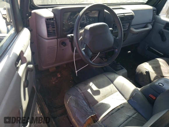 1998 Jeep Wrangler Sport with VIN 1J4FY19S2WP790179, listed as a Copart auction lot 69853294 with 148,675 mi miles and Salvage Title. Bid and sale history available at carsss.com. Image 8.