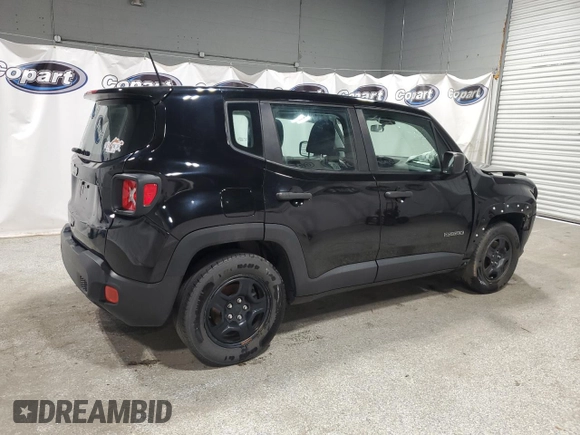 2019 Jeep Renegade Sport with VIN ZACNJAAB7KPK17919, listed as a Copart auction lot 55537205 with 83,080 mi miles and Clean title. Bid and sale history available at DreamBid. Image 3.