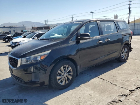 2016 Kia Sedona L with VIN KNDMA5C15G6120822, listed as a Copart auction lot 48003925 with 139,608 mi miles and Salvage Title. Bid and sale history available at carsss.com. Image 1.