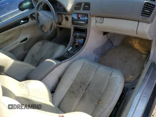 2001 Mercedes-Benz CLK 320/430 with VIN WDBLJ70G21T002279, listed as a Copart auction lot 80878584 with 216,582 mi miles and Salvage Title. Bid and sale history available at DreamBid. Image 8.