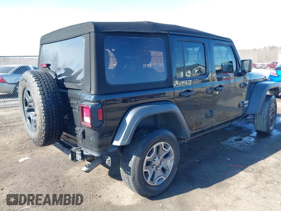 2018 Jeep Wrangler Unlimited Sport S с VIN 1C4HJXDG4JW150840, выставлен на аукционе IAAI как лот 41674204 с пробегом 96 177 миль миль и . История ставок и продаж доступна на DreamBid. Изображение 4.