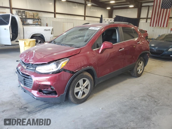 2020 Chevrolet Trax LT z VIN 3GNCJLSB8LL194916, wystawiony jako Copart lot #53229035 z przebiegiem 56 694 mil mil oraz Szkoda całkowita • Salvage title. Historia ofert i sprzedaży dostępna na DreamBid. Obrazek 1.