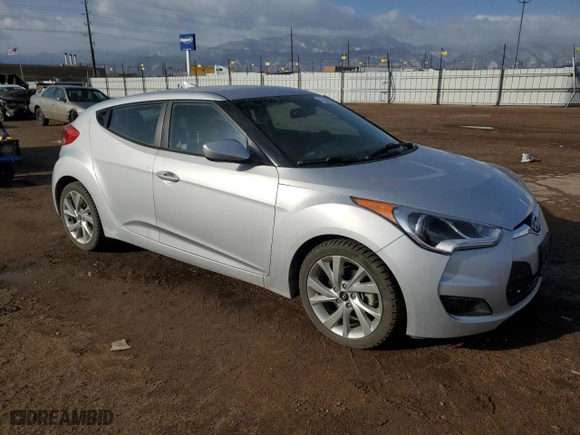 2016 Hyundai Veloster with VIN KMHTC6AD6GU262838, listed as a Copart auction lot 47224855 with 106,459 mi miles and Salvage Title. Bid and sale history available at carsss.com. Image 4.