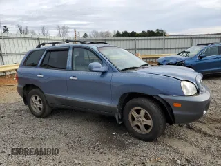 2003 Hyundai Santa Fe GLS with VIN KM8SC73D73U490422, listed as a Copart auction lot 82117114 with 233,196 mi miles and Clean Title. Bid and sale history available at carsss.com. Image 4.