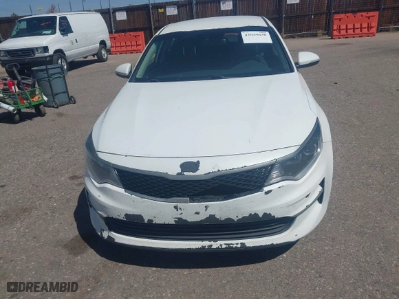 2016 Kia Optima LX with VIN 5XXGT4L37GG043391, listed as a IAAI auction lot 42029630 with 108,511 mi miles. Bid and sale history available at carsss.com. Image 6.