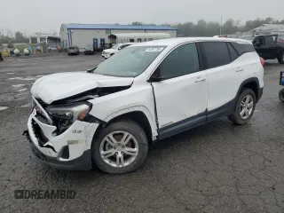 2018 GMC Terrain SLE z VIN 3GKALTEV8JL371062, wystawiony jako Copart lot #54381755 z przebiegiem 63 818 mil mil oraz Szkody całkowita. Historia ofert i sprzedaży dostępna na DreamBid. Obrazek 1.