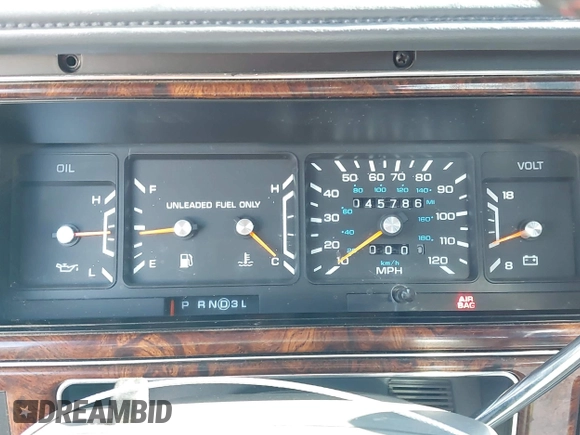 1991 Chrysler New Yorker z VIN 1C3XY66R2MD228813, wystawiony jako IAAI lot #42257734 z przebiegiem 45 786 mil mil oraz . Historia ofert i sprzedaży dostępna na DreamBid. Obrazek 7.
