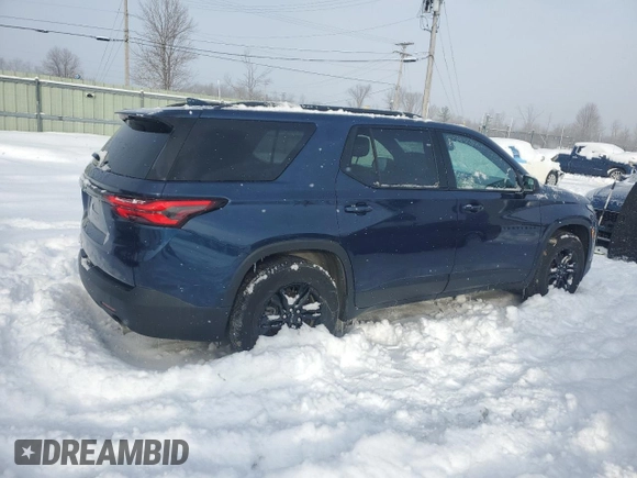 2022 Chevrolet Traverse LS with VIN 1GNEVFKW4NJ112207, listed as a Copart auction lot 47103345 with 14,666 mi miles and Salvage Title. Bid and sale history available at carsss.com. Image 3.
