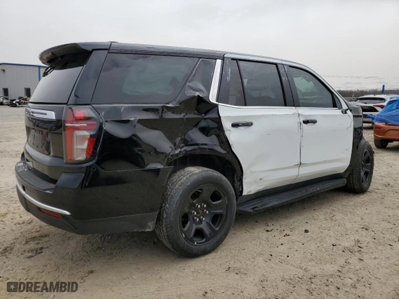 2021 Chevrolet Tahoe Commercial with VIN 1GNSCLED8MR431904, listed as a Copart auction lot 48432955 with 61,258 mi miles and Salvage Title. Bid and sale history available at carsss.com. Image 3.