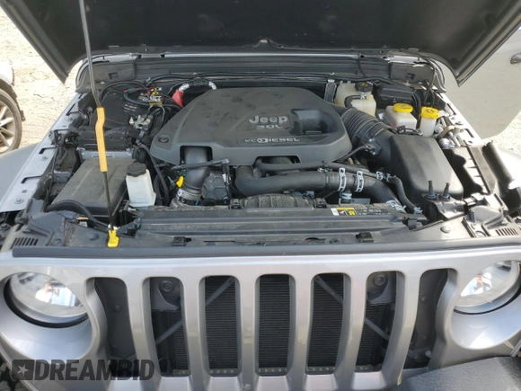 2020 Jeep Wrangler Unlimited Sport with VIN 1C4HJXDM5LW208799, listed as a Copart auction lot 61701954 with 33,873 mi miles and Salvage title. Bid and sale history available at DreamBid. Image 12.