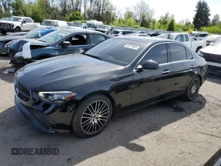 2022 Mercedes-Benz C 300 with VIN W1KAF4HB5NR052877, listed as a Copart auction lot 56477585 with 15,628 mi miles and Salvage title. Bid and sale history available at DreamBid. Image 1.