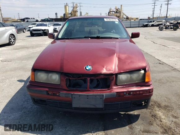 1995 BMW 3 Series 325i with VIN WBACB3324SFE24027, listed as a Copart auction lot 72361214 with 237,096 mi miles and Salvage Title. Bid and sale history available at carsss.com. Image 5.