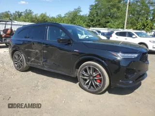 2023 Acura MDX Type S w/Advance Package with VIN 5J8YD8H88PL001133, listed as a Copart auction lot 67517274 with 25,717 mi miles and Salvage Title. Bid and sale history available at carsss.com. Image 4.