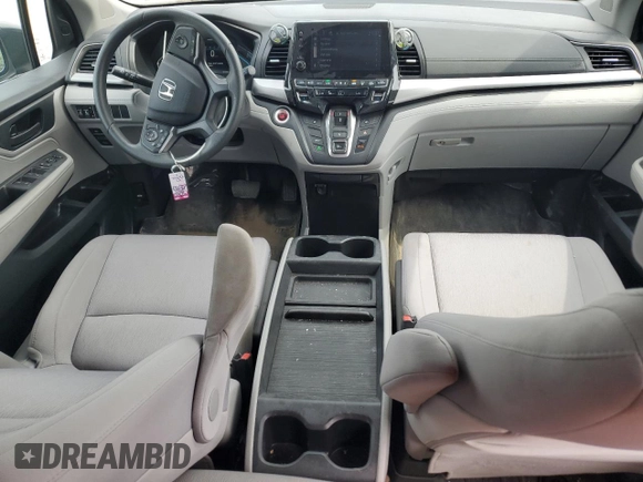 2019 Honda Odyssey EX with VIN 5FNRL6H50KB028595, listed as a Copart auction lot 65846434 with 77,596 mi miles and Salvage title. Bid and sale history available at DreamBid. Image 8.