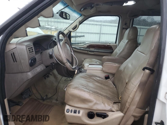 2001 Ford Excursion Limited с VIN 1FMSU43F91EA90446, выставлен на аукционе Copart как лот 86746264 с пробегом 247 849 миль миль и Списание • Salvage title. История ставок и продаж доступна на DreamBid. Изображение 7.