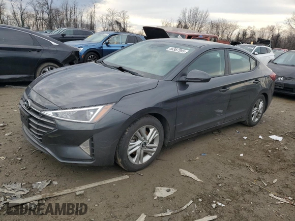 2020 Hyundai Elantra SEL with VIN 5NPD84LF9LH628891, listed as a Copart auction lot 46587595 with 88,655 mi miles and Salvage Title. Bid and sale history available at DreamBid. Image 1.