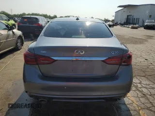 2021 Infiniti Q50 Luxe with VIN JN1EV7BR8MM753076, listed as a Copart auction lot 64990564 with 27,847 mi miles and Salvage title. Bid and sale history available at DreamBid. Image 6.
