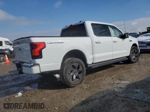 2024 Ford F-150 Lightning Flash with VIN 1FT6W3L73RWG22959, listed as a Copart auction lot 46159195 with Not provided miles and Salvage title. Bid and sale history available at DreamBid. Image 3.